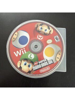 New SUPER MARIO BROS Nintendo Wii DISC ONLY Tested & Working